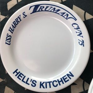 USS Truman 7 1/2 inch plate set up for new Melamin